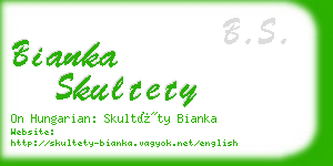 bianka skultety business card